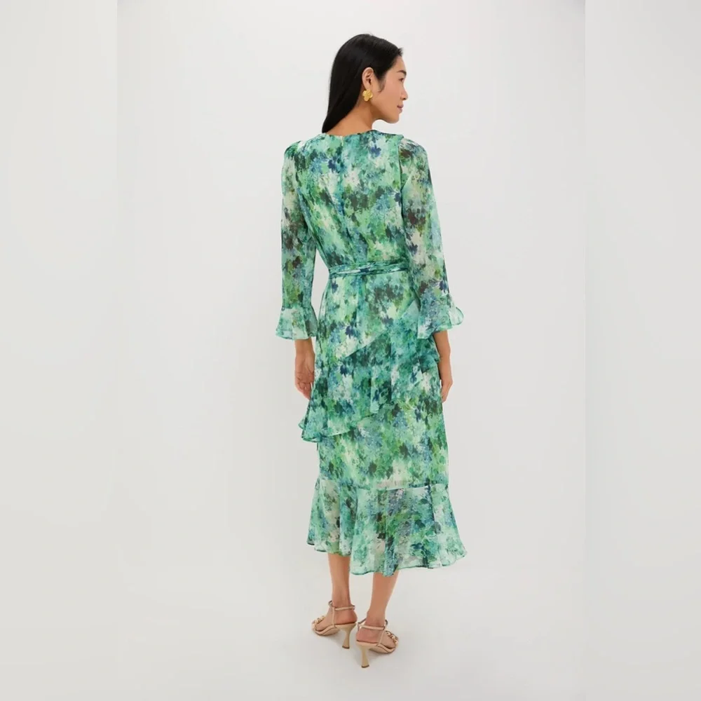 NWT Tuckernuck Water Lilies Lilies Dress - MISSING BELT - Picture 4 of 4